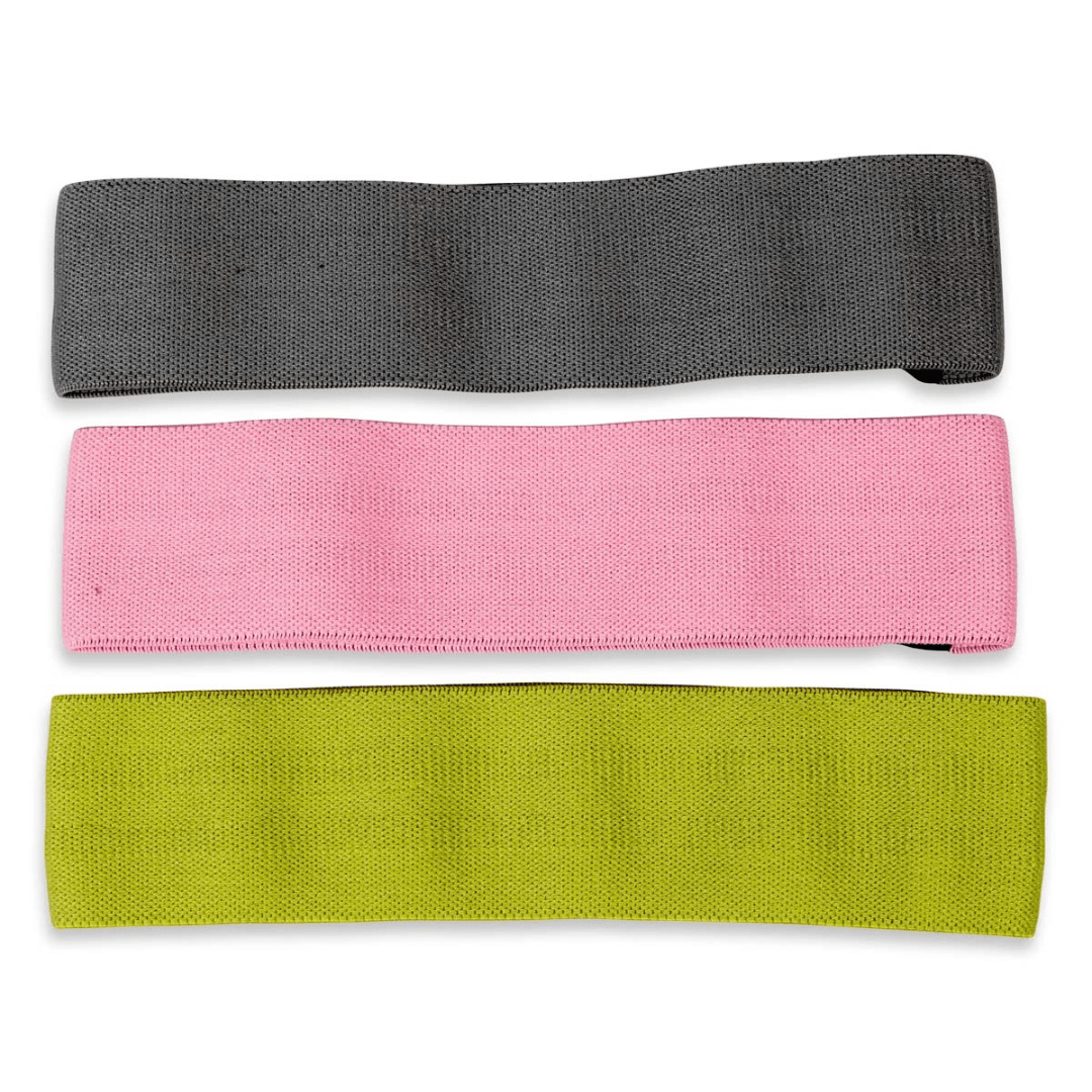 ASG Hip Circle Resistance Bands 1 (3-pak) modstandsbånd let-hård grå/pink/grøn