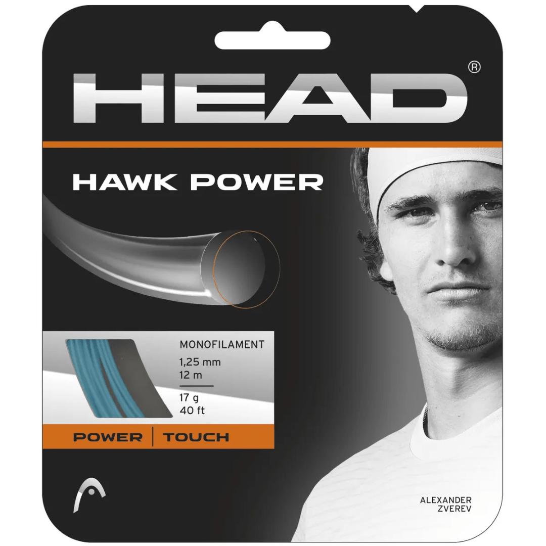 Head Hawk Power 12m strängset 1.25mm petrol