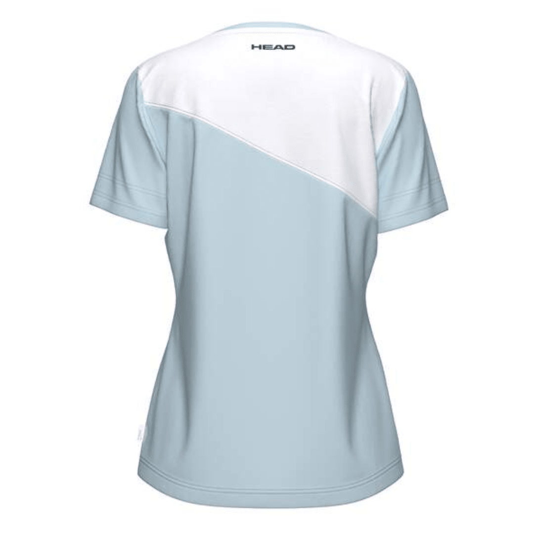 Head Tie-Break T-shirt Women Light Blue-White träningströja tennis & padel