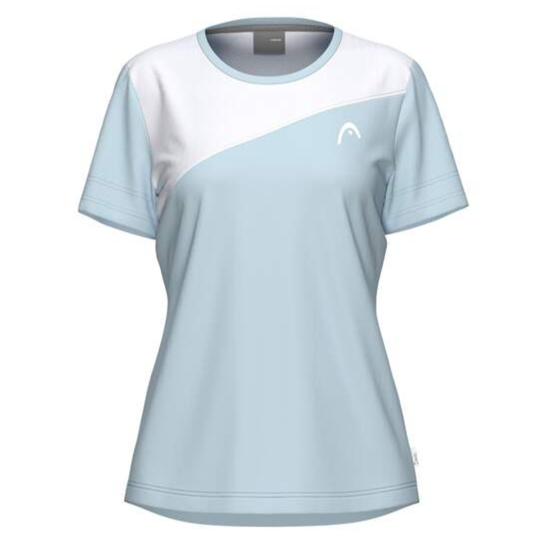 Head Tie-Break T-shirt Women Light Blue-White träningströja tennis & padel