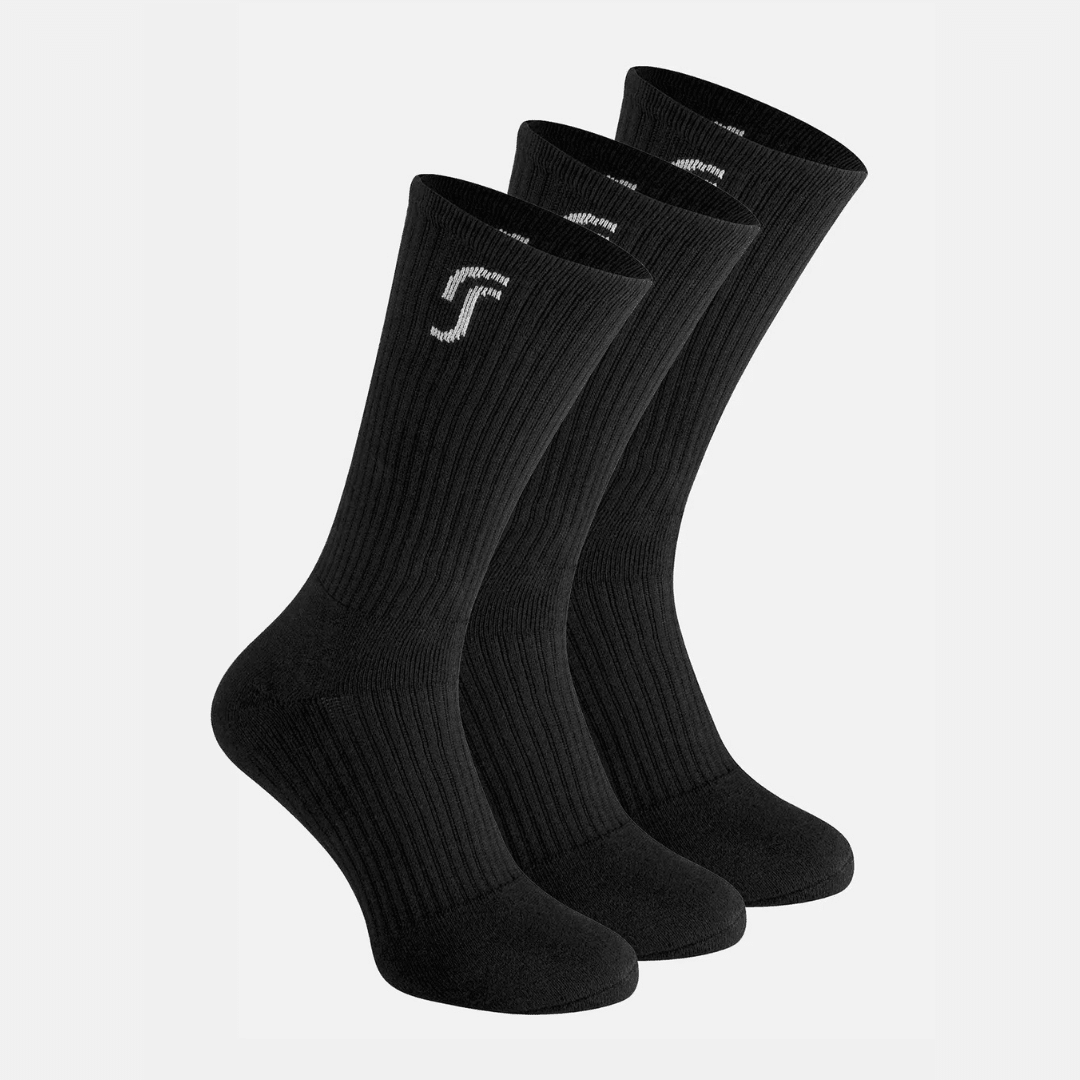 RS Cushioned Performance Socks 3-pack sportstrumpor svarta