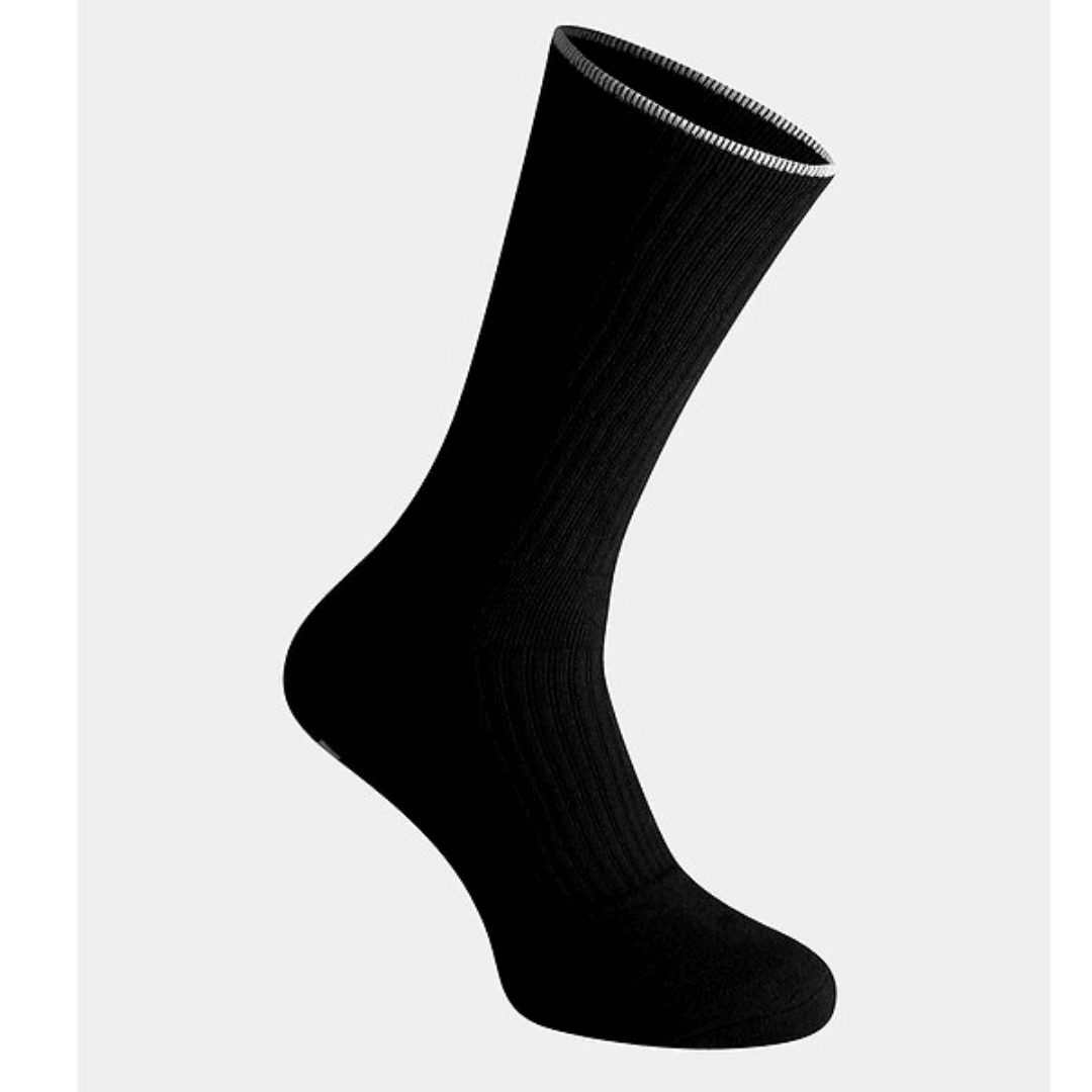 RS Cushioned Performance Socks 3-pack sportstrumpor svarta med vit rand