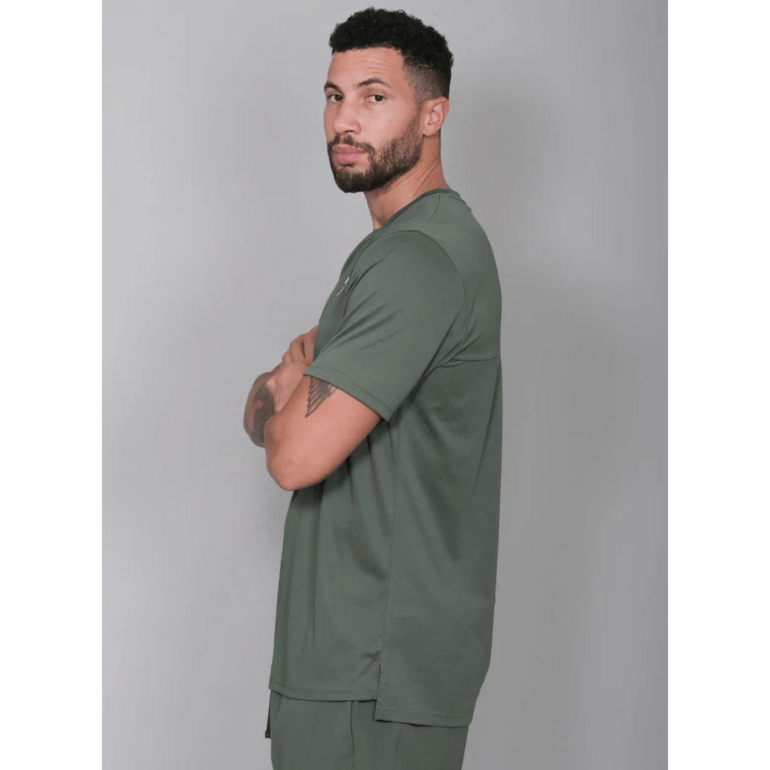 RS Men's Performance Tee Court Green t-shirt för tennis & padel