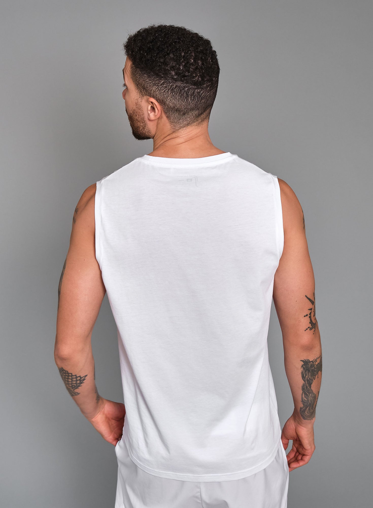RS Men's Cotton Tank White