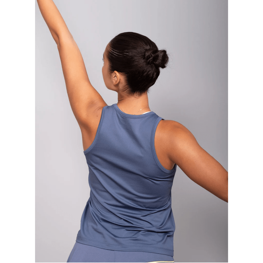 RS Women's Performance Tank Mesh Deep Blue träningslinne tennis & padel