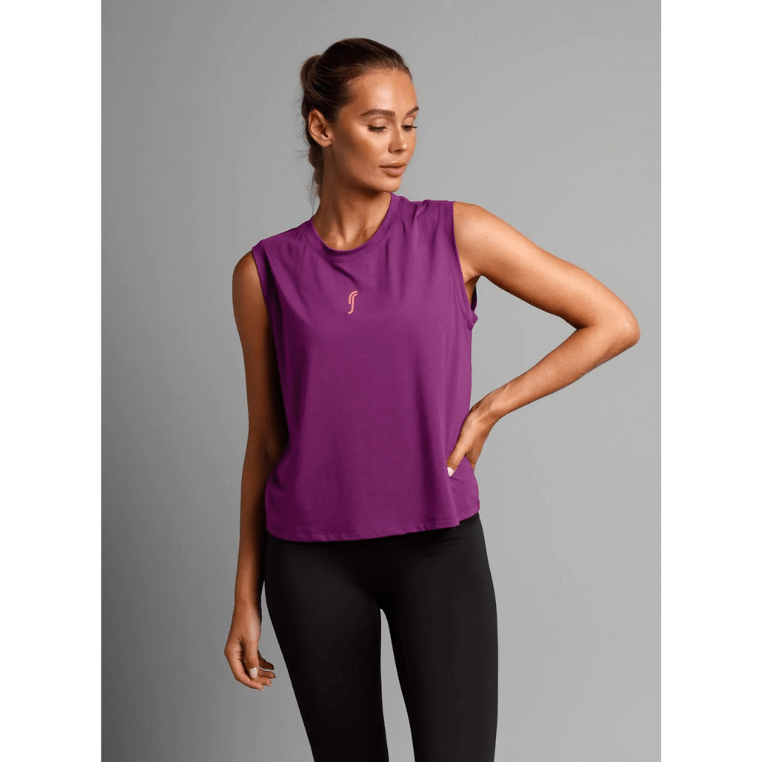 RS Relaxed Paris Tank Top Striking Purple träningslinne dam
