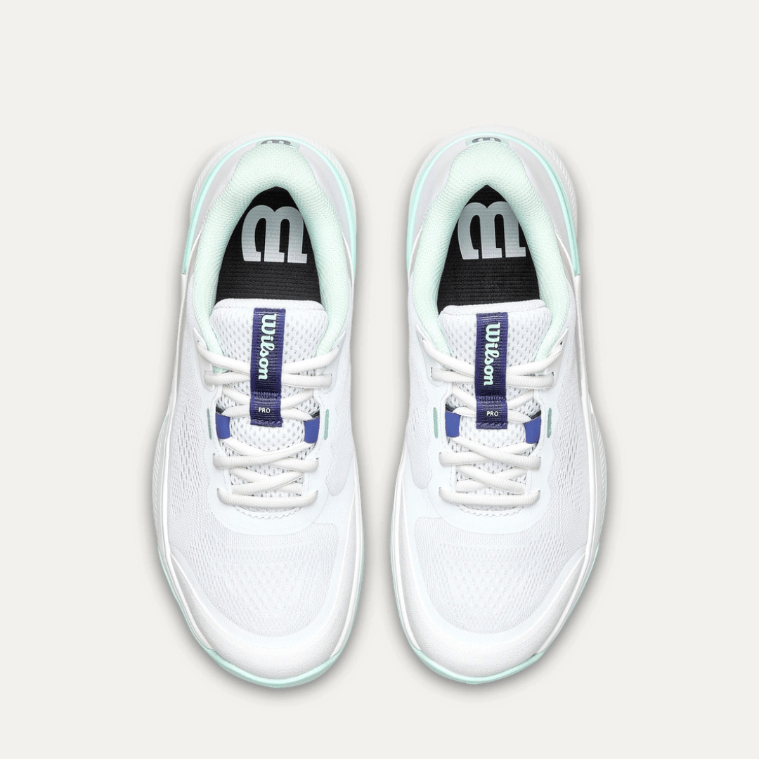 Wilson Intrigue Pro all court tennis shoes women white/bay/skipperblue