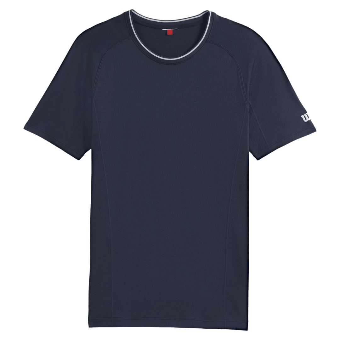 Wilson Men Team Seamless Crew Classic Navy t-shirt til tennis & padel
