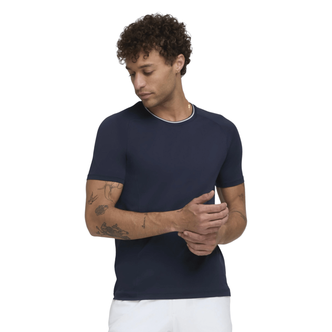 Wilson Men Team Seamless Crew Classic Navy t-shirt til tennis & padel