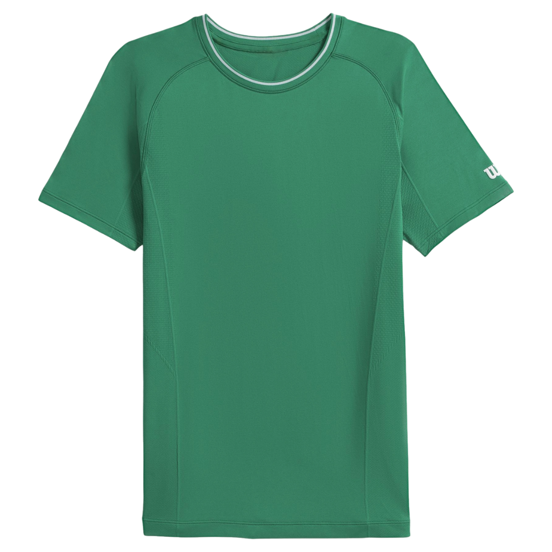 Wilson Men Team Seamless Crew Courtside Green t-shirt tennis & padel