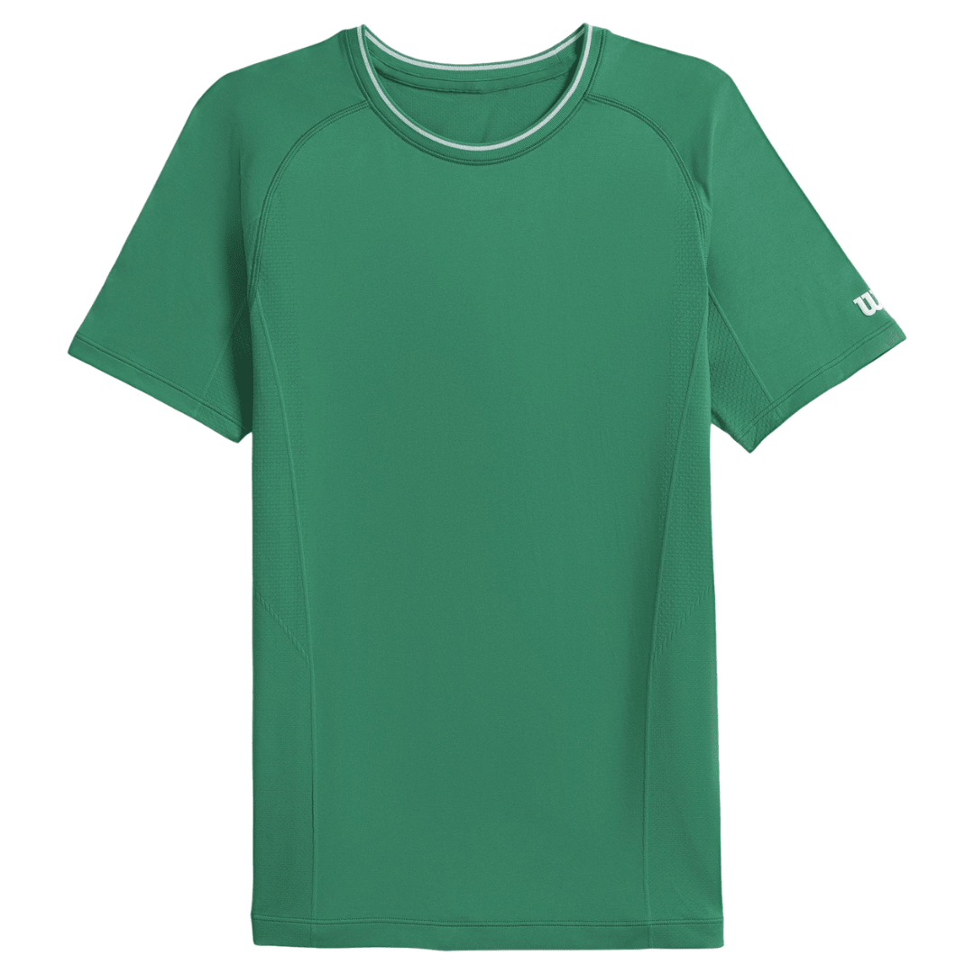 Wilson Men Team Seamless Crew Courtside Green t-shirt til tennis & padel