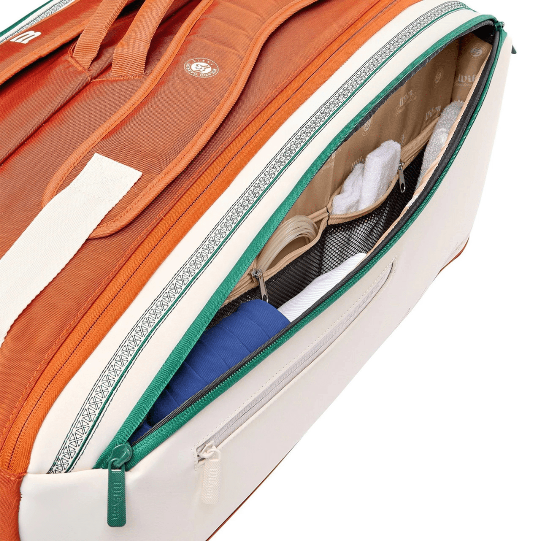 Wilson Roland Garros 2026 9-pack Racket Bag Cream tennistaske