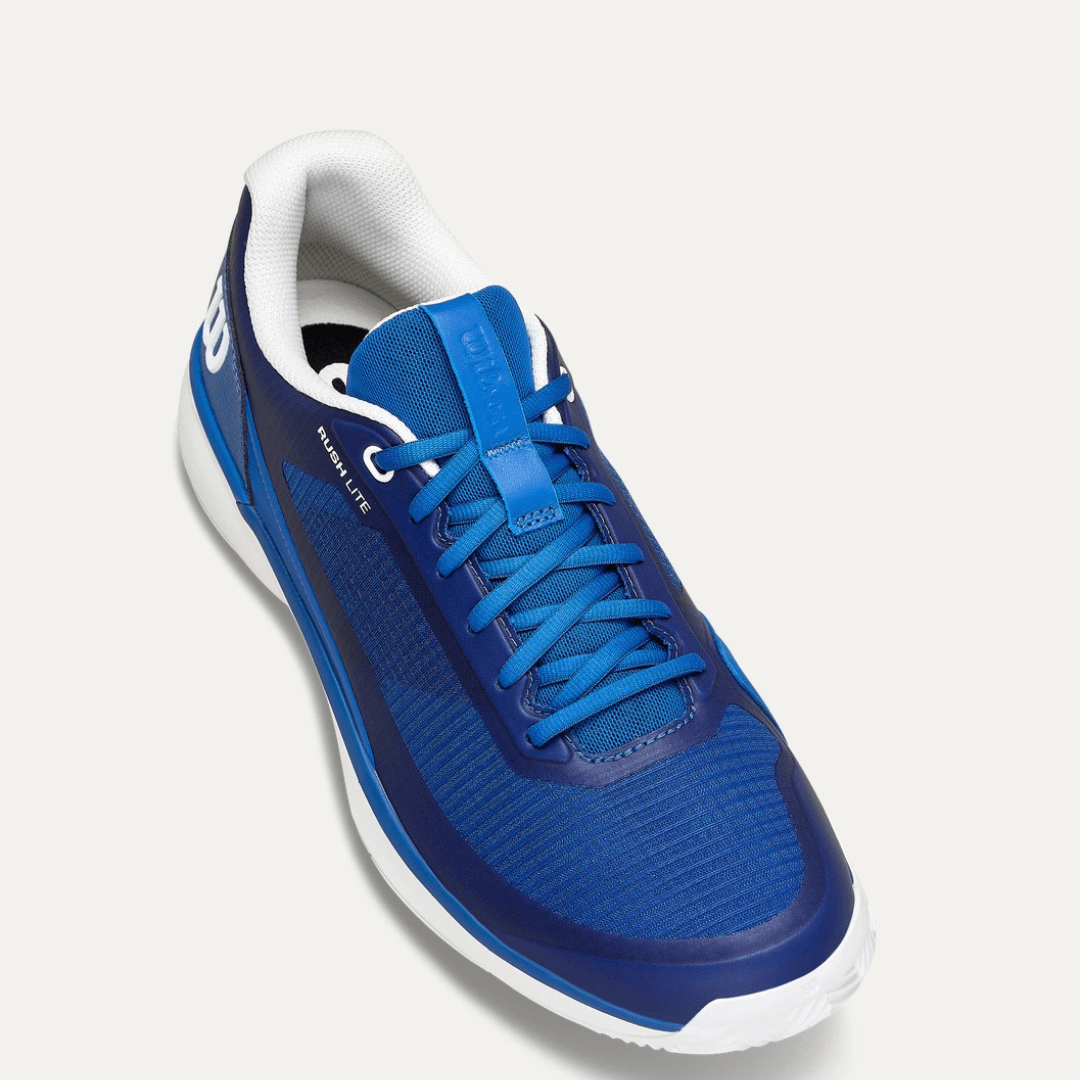 Wilson Rush Lite 5 Clay Men's Tennis Shoe Deja Vu Blue/White/Safety Yellow