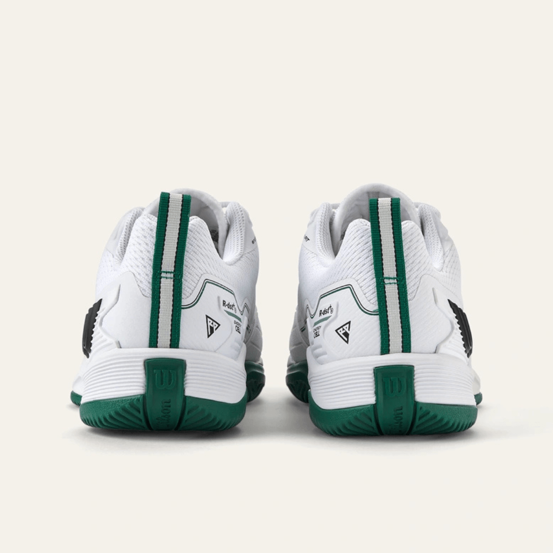 Wilson Rush Pro 4.5 all court men's tennis shoe white/white/aventurine