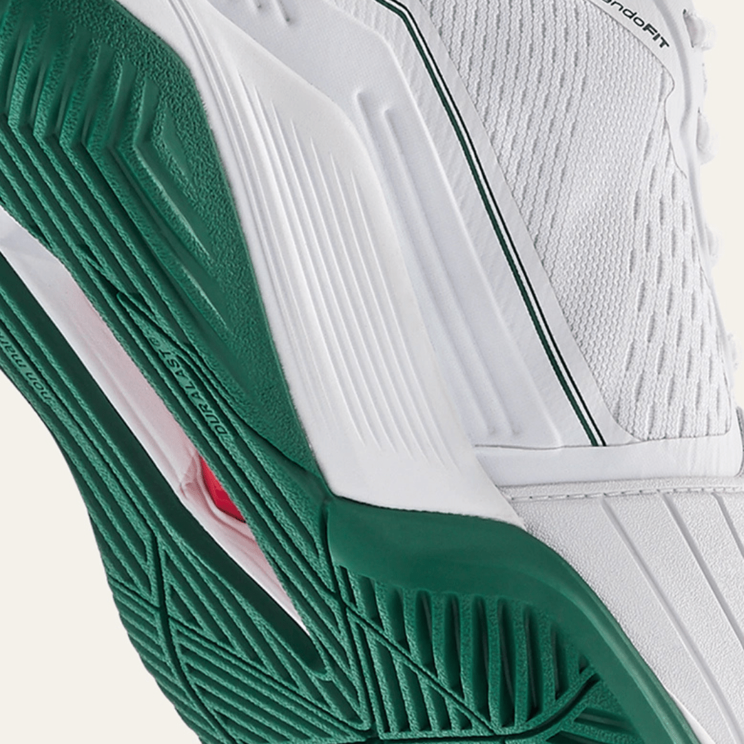 Wilson Rush Pro 4.5 all court men's tennis shoe white/white/aventurine