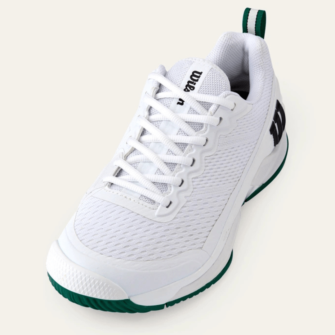 Wilson Rush Pro 4.5 all court men's tennis shoe white/white/aventurine