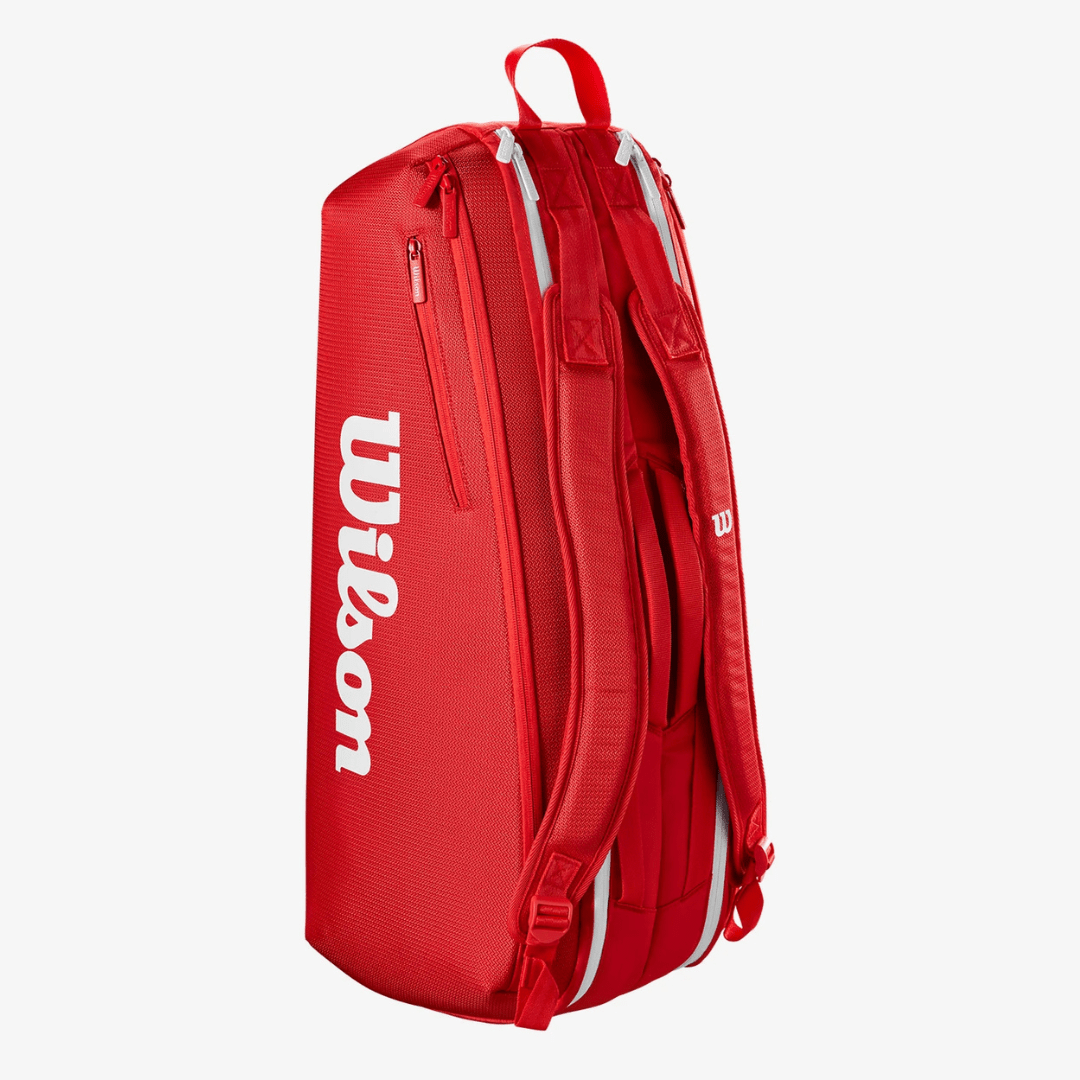 Wilson Super Tour 6-pack Wilson Red 2025 red tennis racket bag