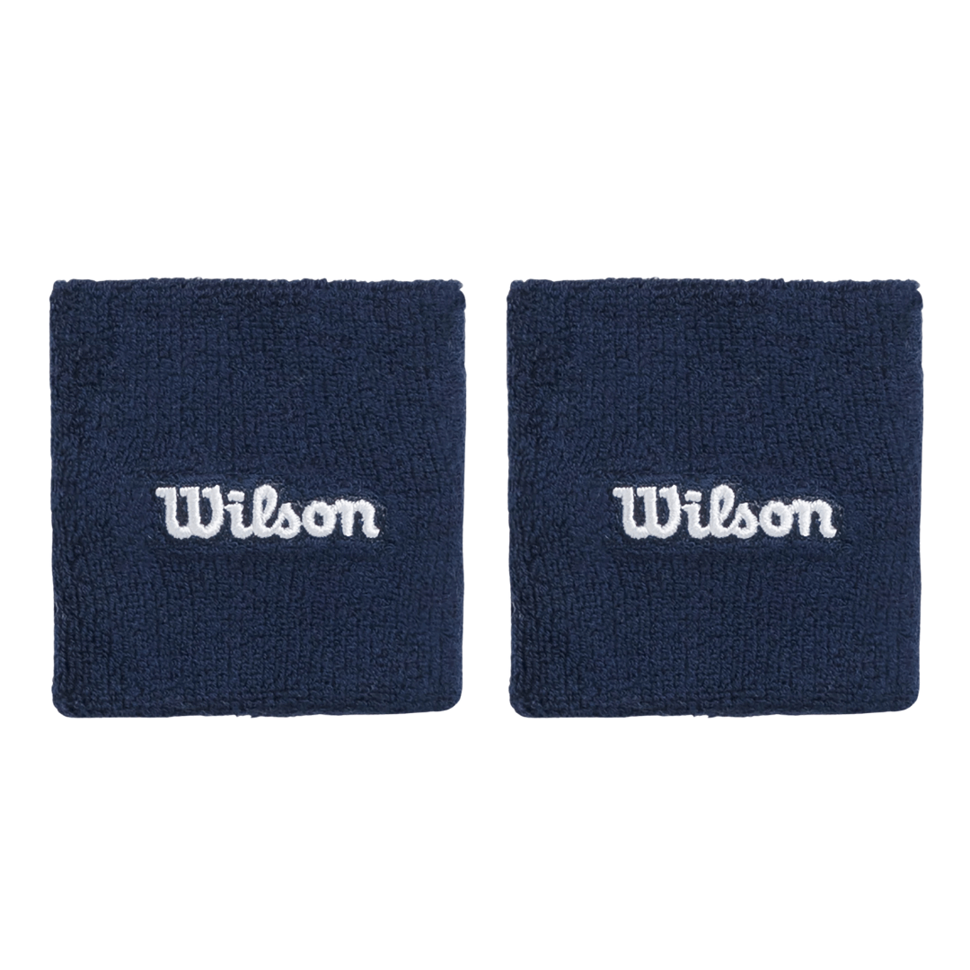 Wilson Wristband Classic Navy 2-pack Medium svedbånd til tennis og padel