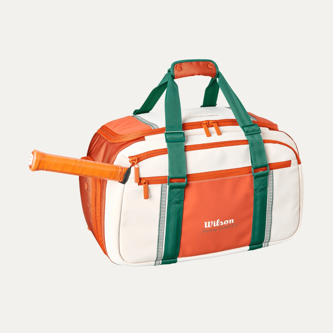 Wilson Roland Garros 2026 Small Duffel Bag Cream/Clay/Green tennisväska