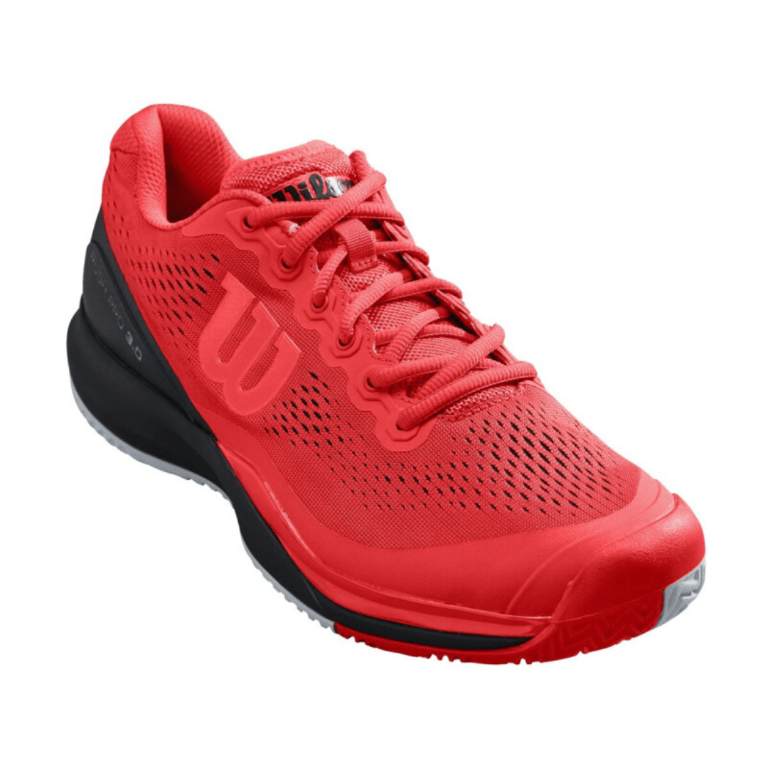 Wilson Rush Pro 3 All-court Men's Tennis Shoe Red/Black/PearlBlue tennissko til mænd