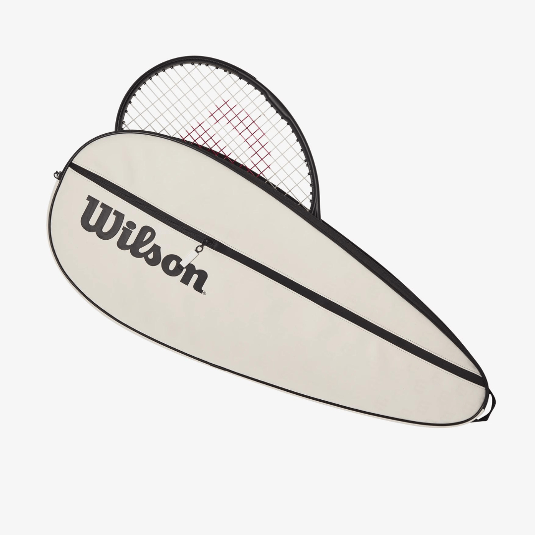 Wilson Premium Tennis Racquet Cover Cream racketfodral skydd för tennisracket