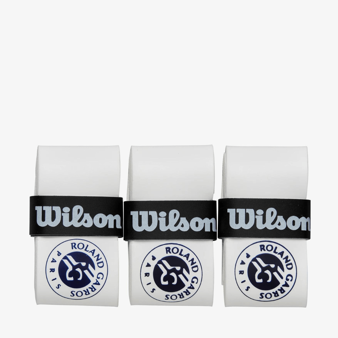 Wilson Comfort Overgrip Roland Garros white 3-pack