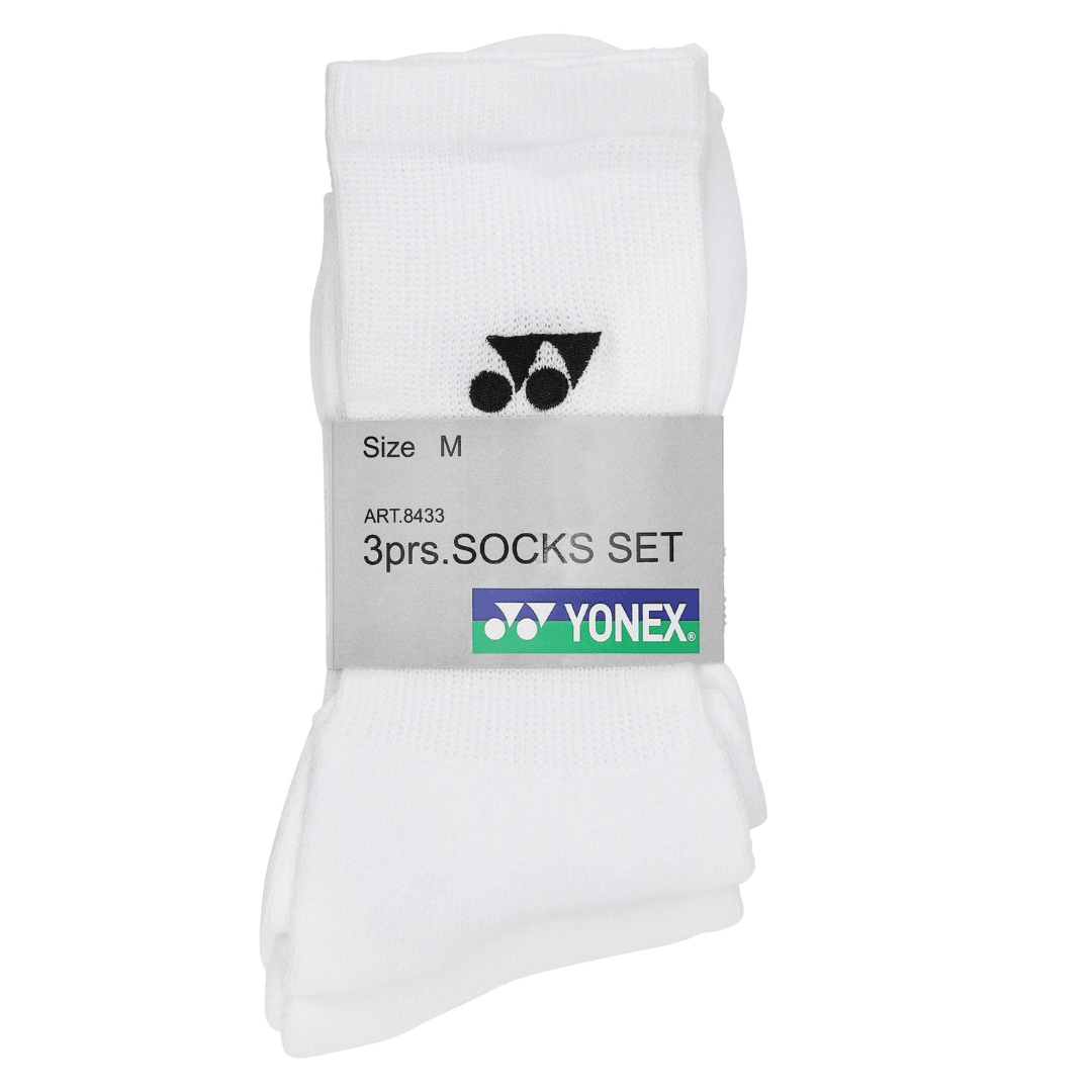 Yonex Performance Sock 3-pack White sportstrumpor