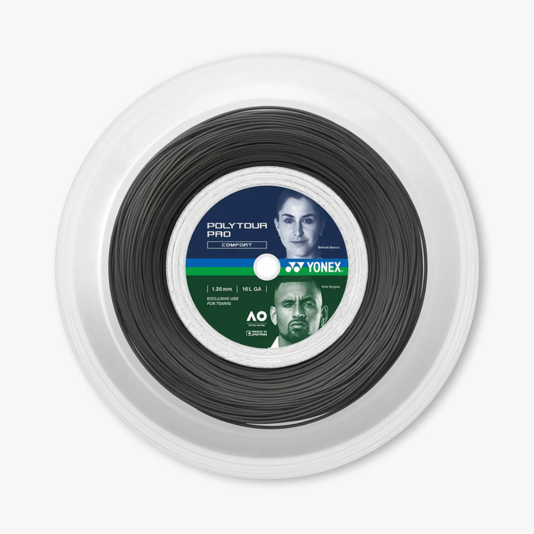 Yonex PolyTour Pro 200 m strengrulle, grafit