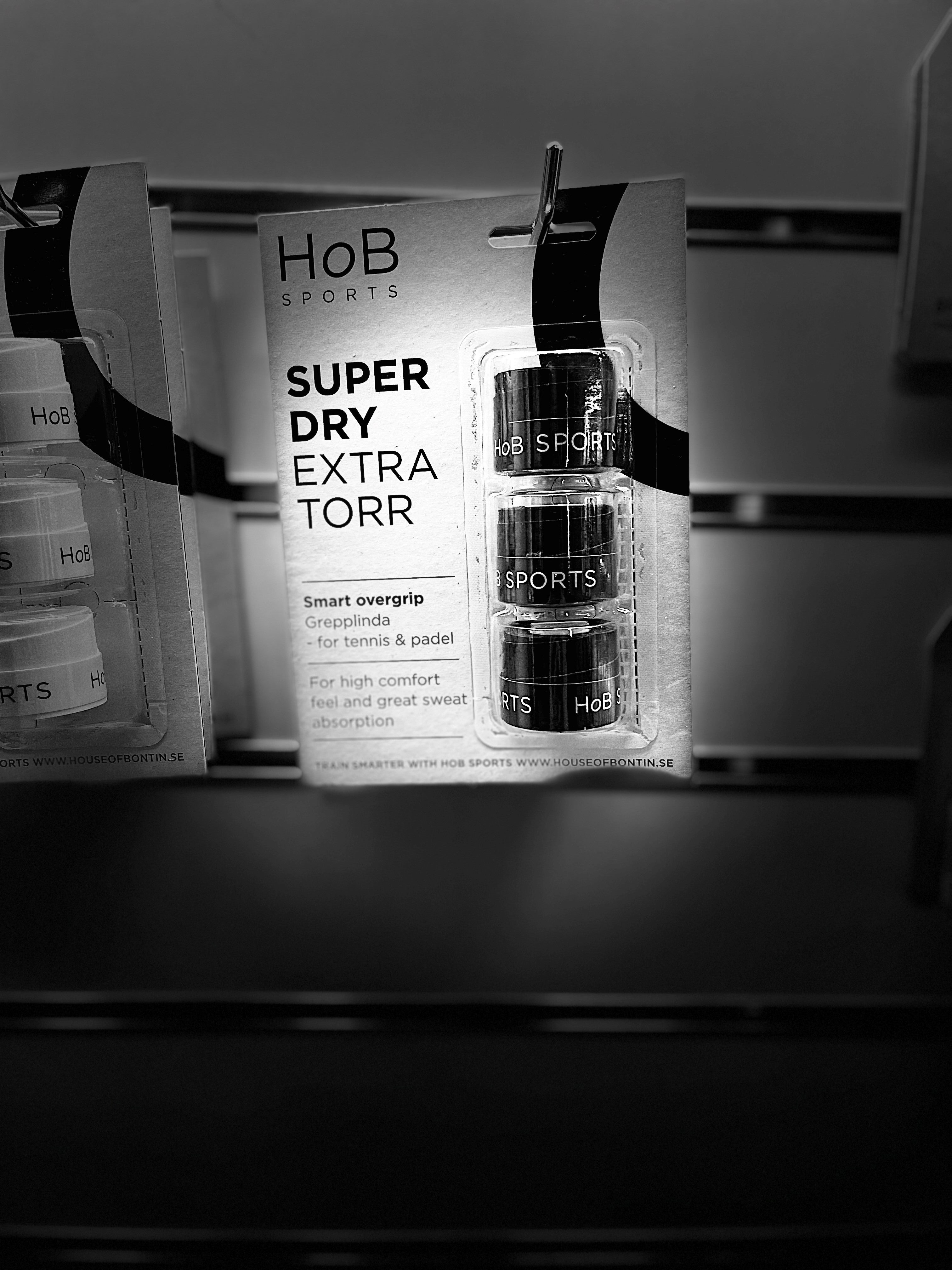 HoB Sports Super Dry overgrip 3-pack BLACK