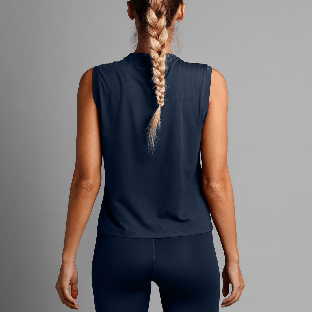 RS Relaxed Paris Tank Top Navy träningslinne