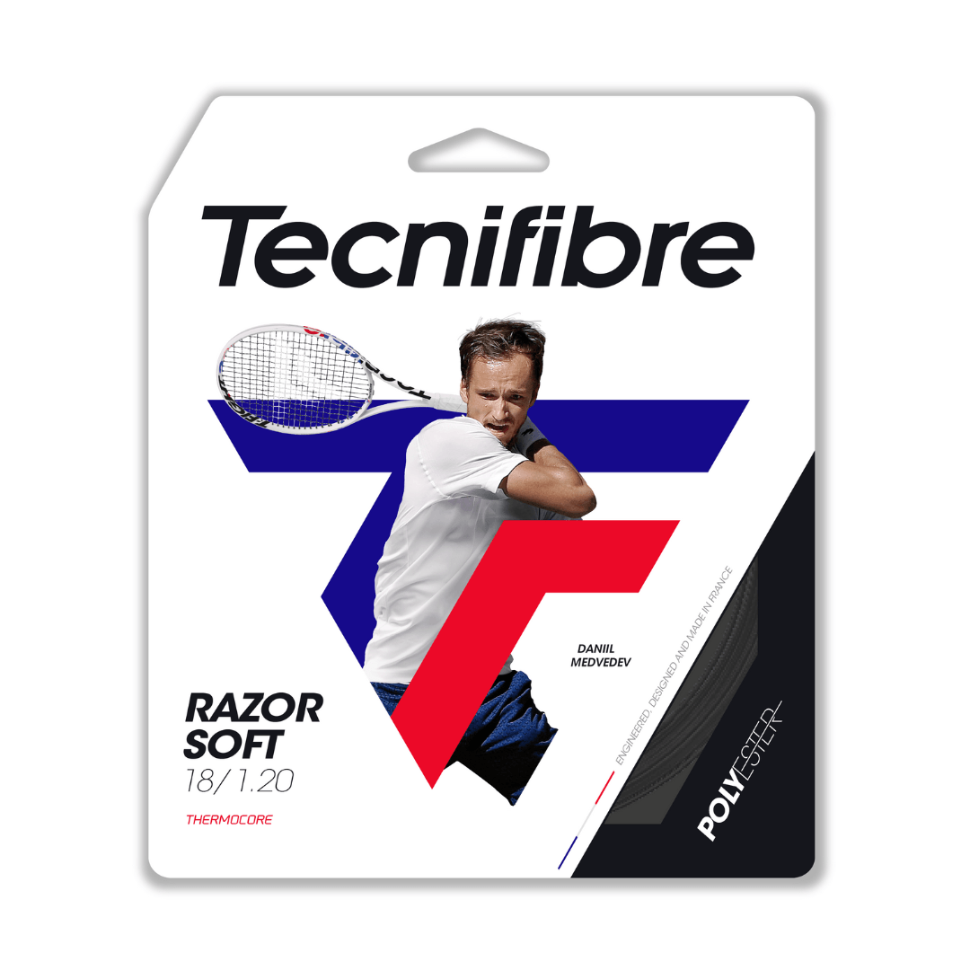 Tecnifibre Razor Soft 1,20mm 12m strängset Medvedev sena