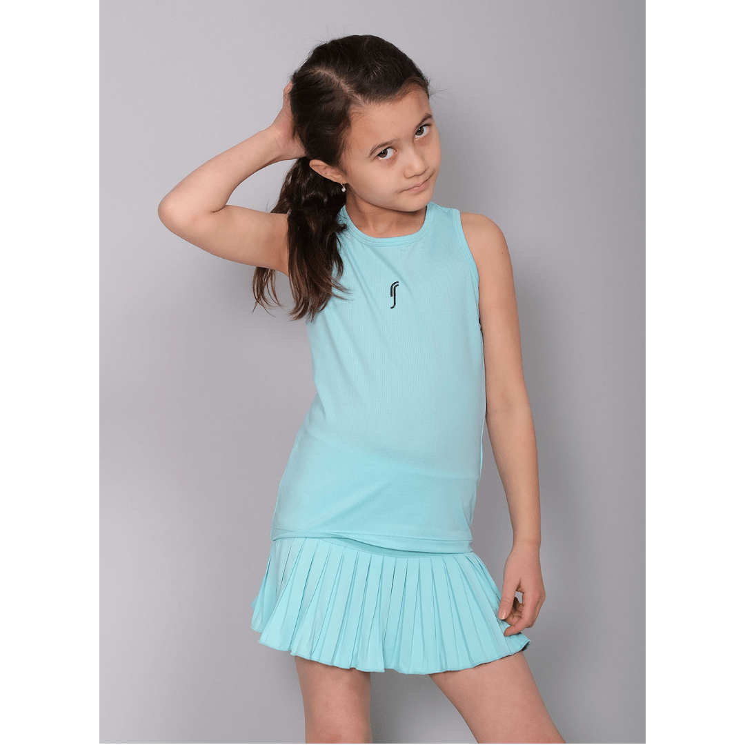 RS Girl's Performance Racerback Mesh Ace Blue träningslinne flickor