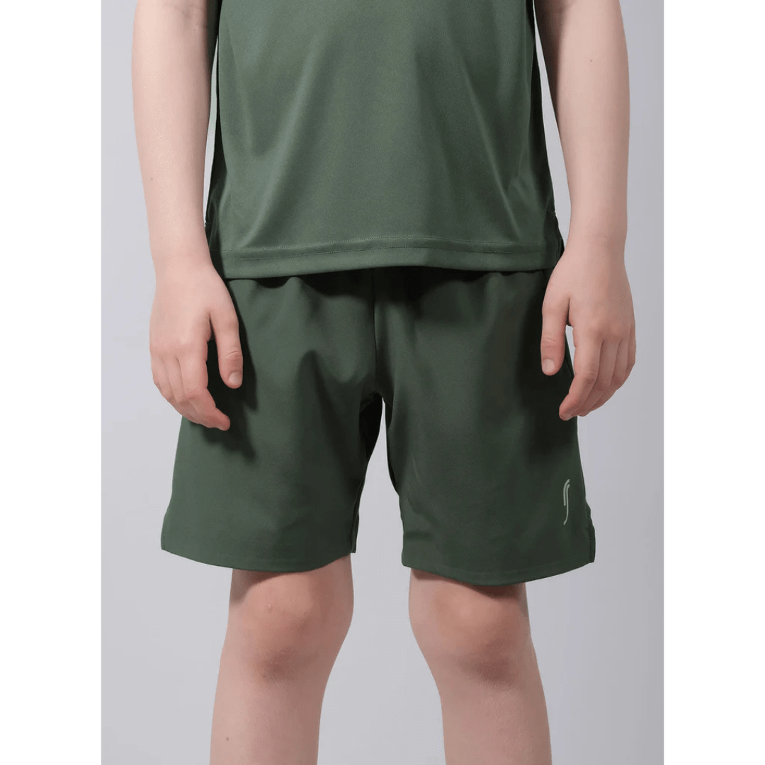 RS Junior Performance Shorts Court Green for tennis & padel