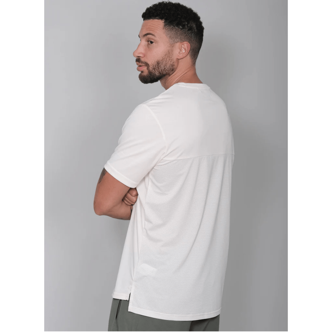 RS Men's Performance Tee Court White t-shirt for tennis & padel