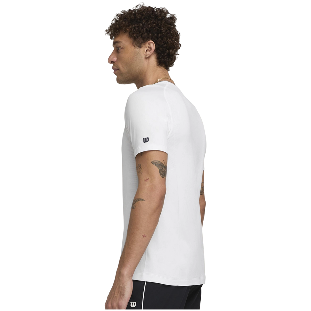 Wilson Men Team Seamless Crew Bright White T-shirt til tennis og padel