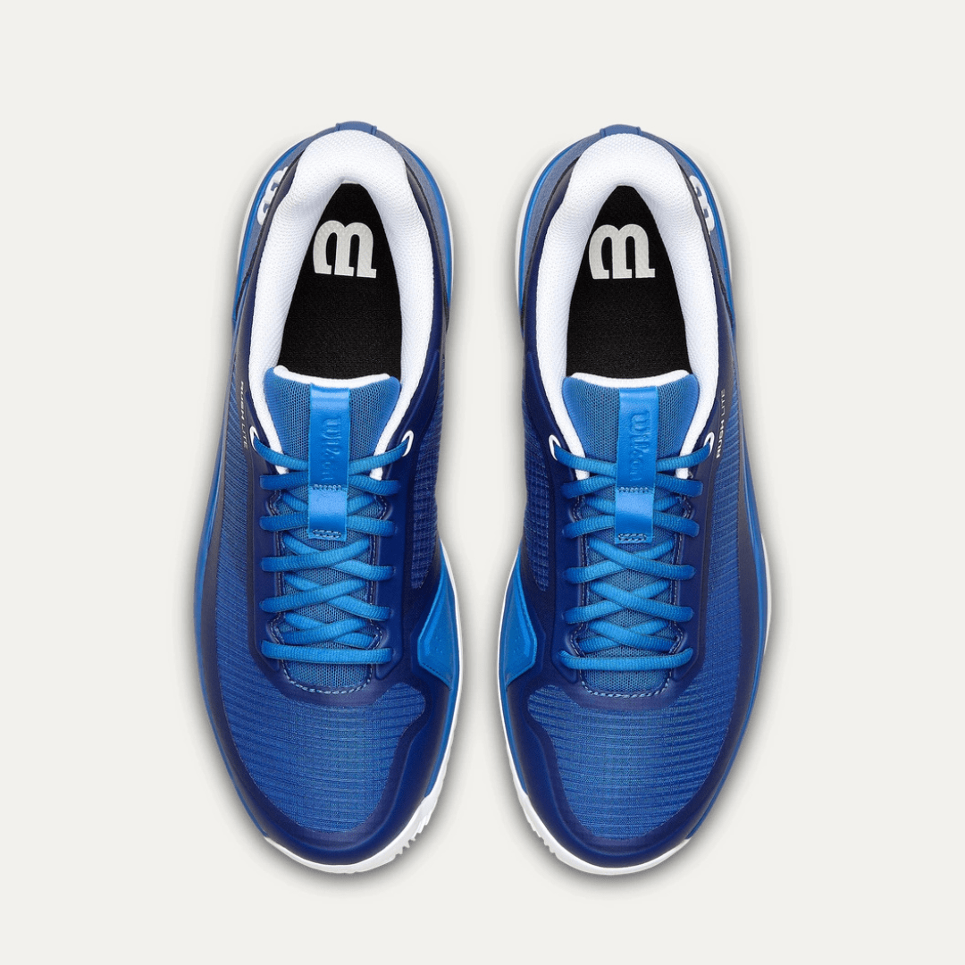 Wilson Rush Lite 5 Clay Men's Tennis Shoe Deja Vu Blue/White/Safety Yellow