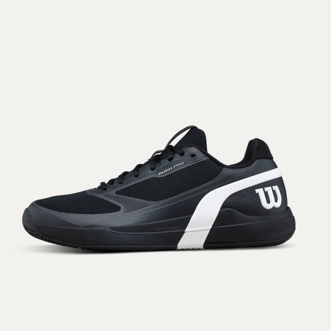 Wilson Rush Pro 5 All-court Men's Tennis Shoe Black/White/Stormy Weather herretennisskor