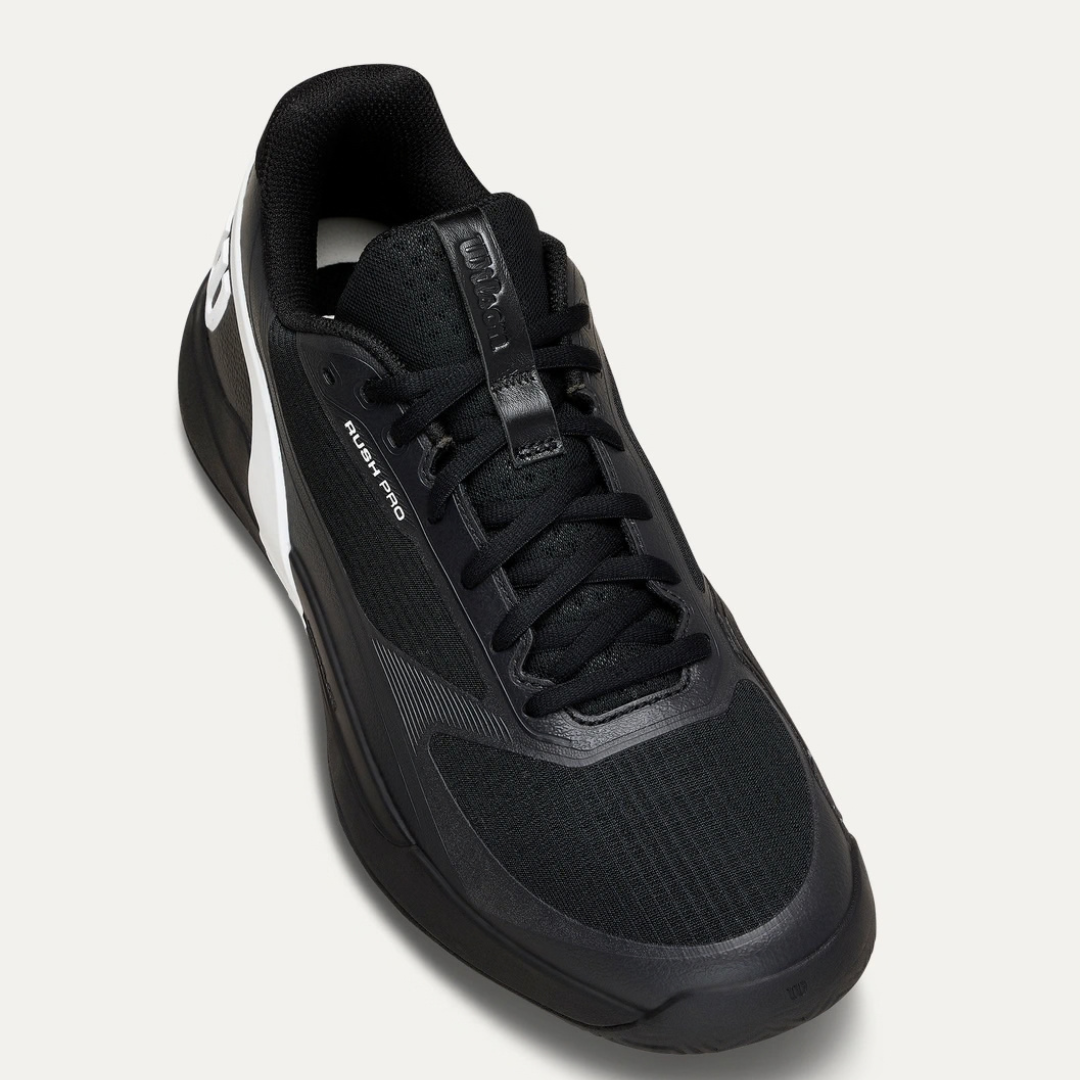 Wilson Rush Pro 5 All-court Men's Tennis Shoe Black/White/Stormy Weather herretennisskor