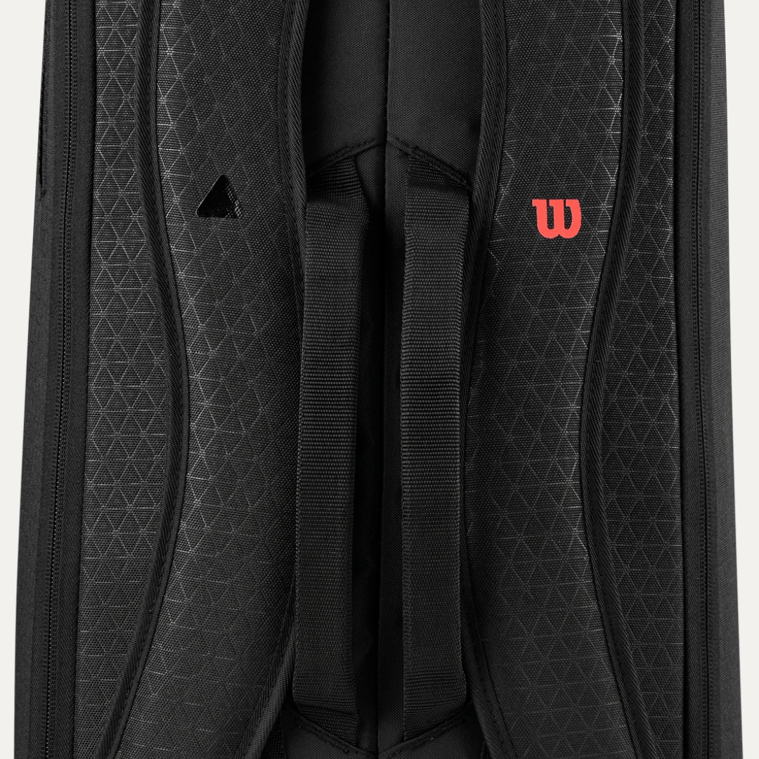 Wilson Clash v3 Super Tour 6-pack tennis racket bag black