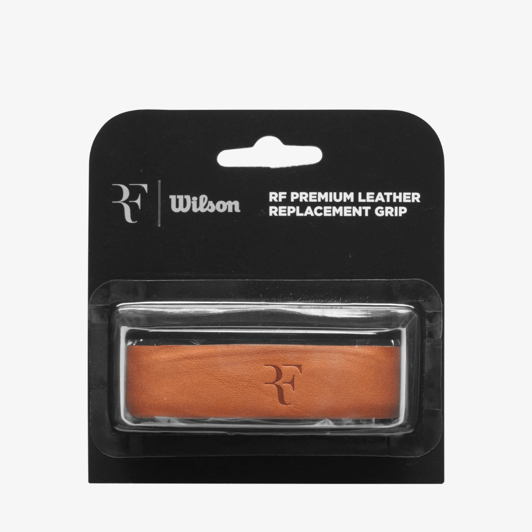 Wilson RF Premium Leather Replacement Grip grundlinda brunt läder