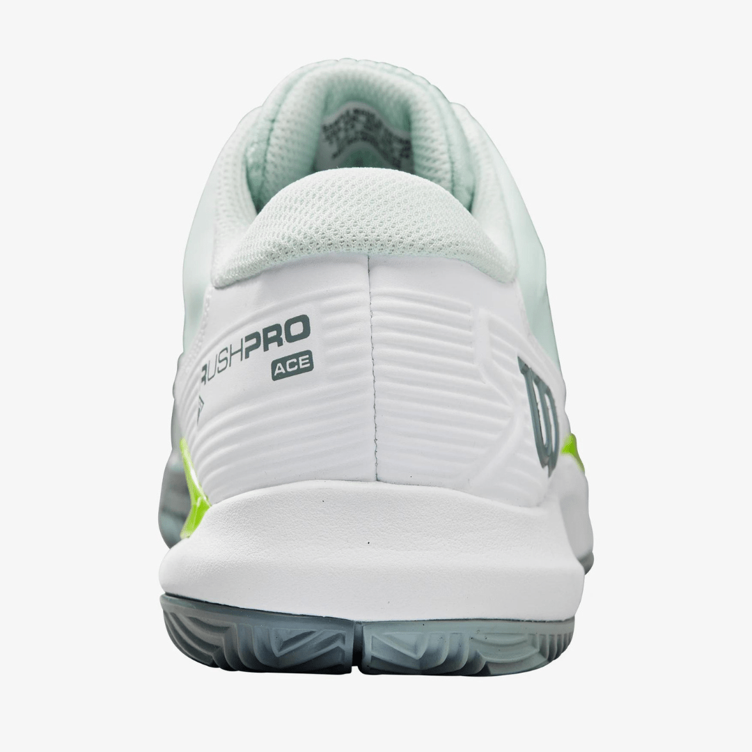 Wilson Rush Pro Ace Clay tennis shoes for clay women opal blue/white/jas green