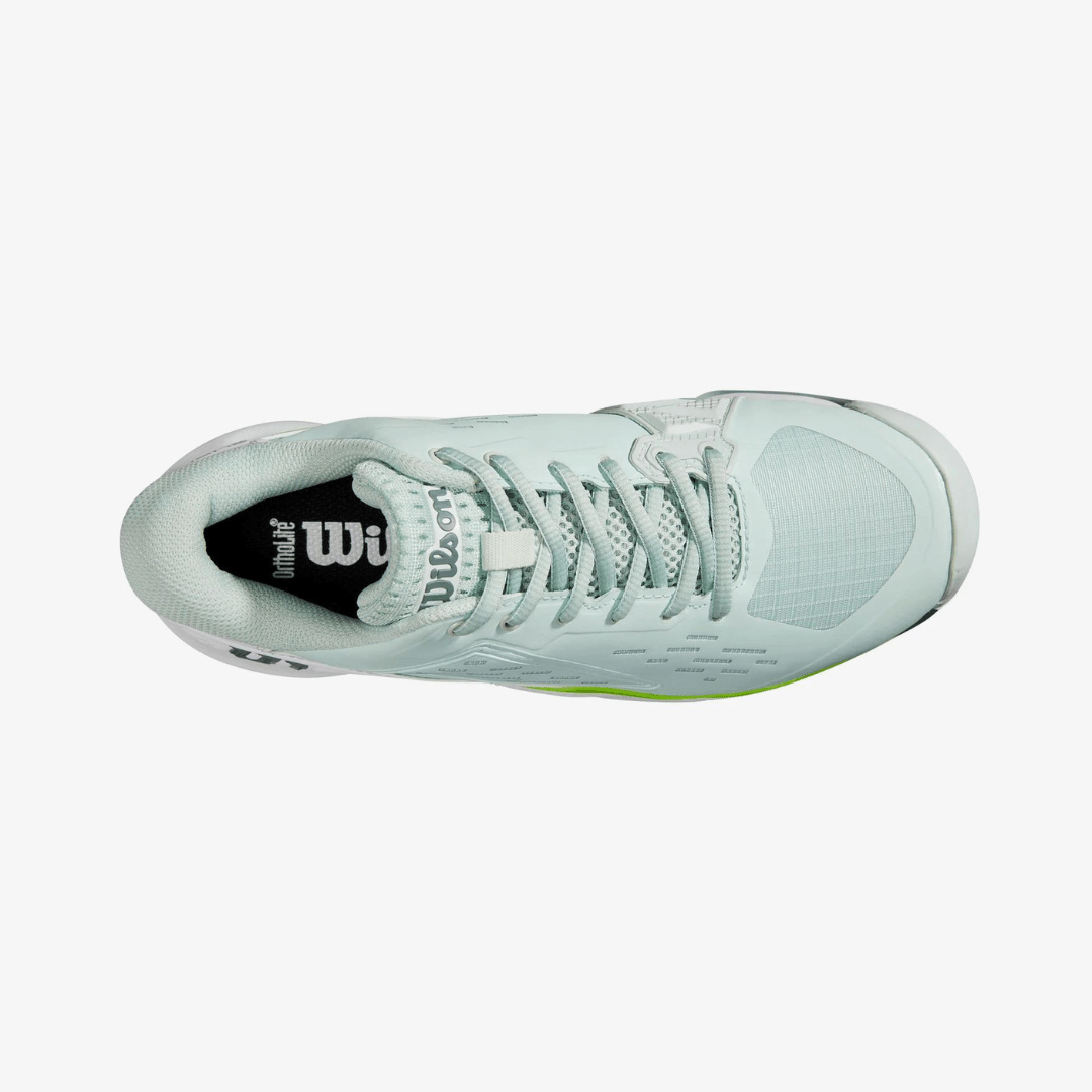 Wilson Rush Pro Ace Clay tennis shoes for clay women opal blue/white/jas green