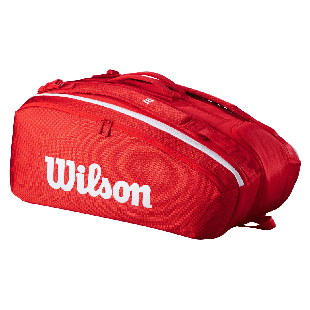 Wilson Super Tour 15-pak Wilson Red 2025 rød tennistaske