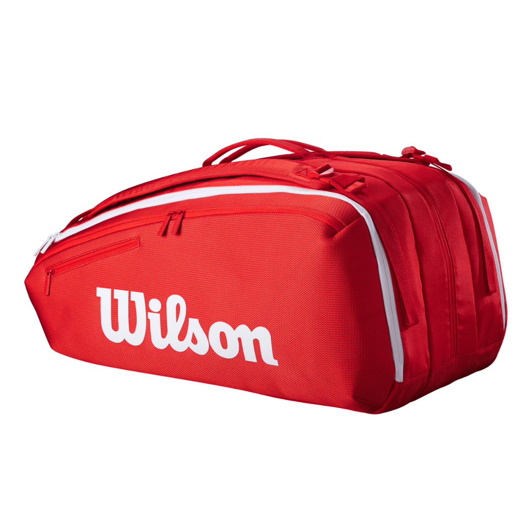 Wilson Super Tour 15-pak Wilson Red 2025 rød tennistaske
