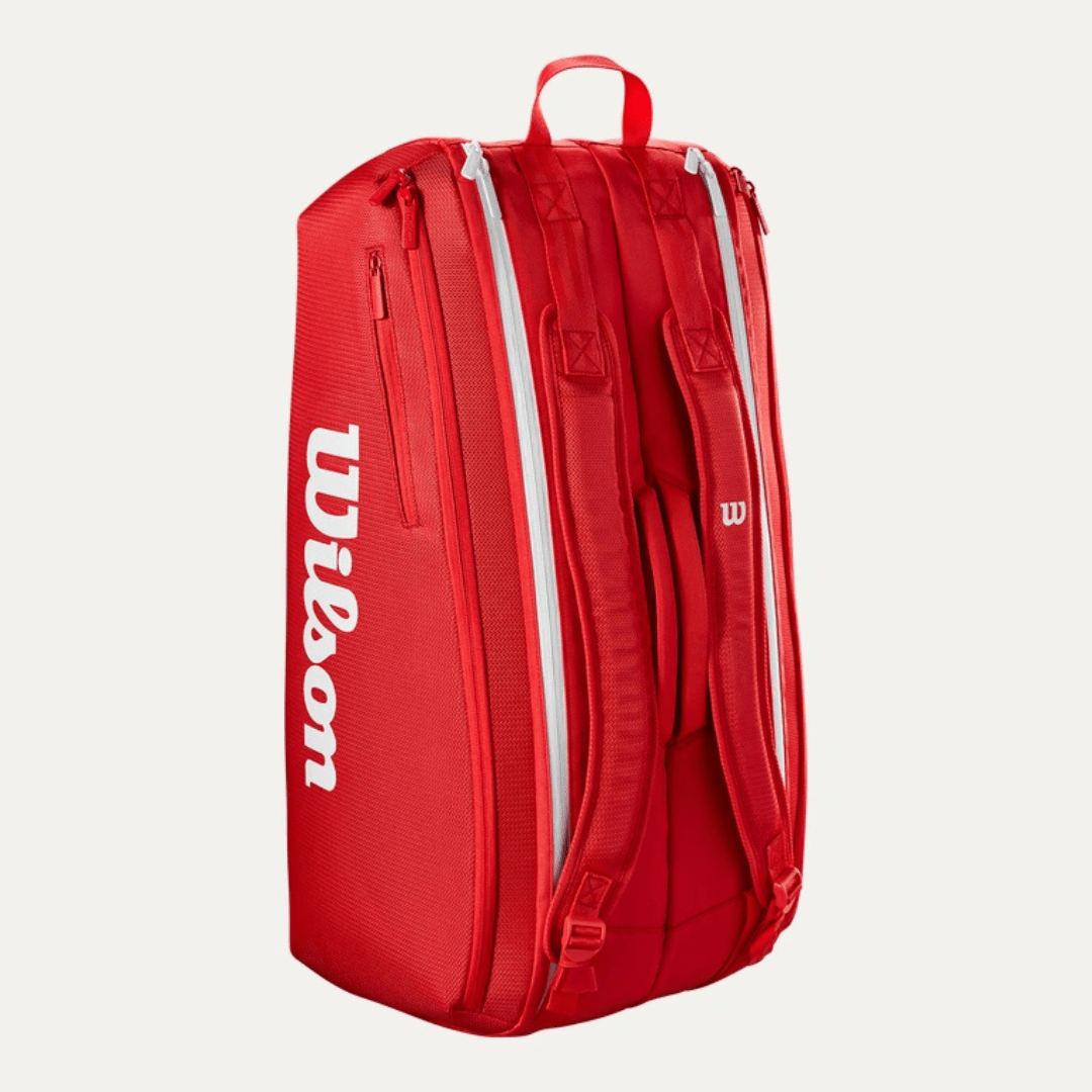 Wilson Super Tour 9-pak Wilson Red 2025 rød tennisketchertaske