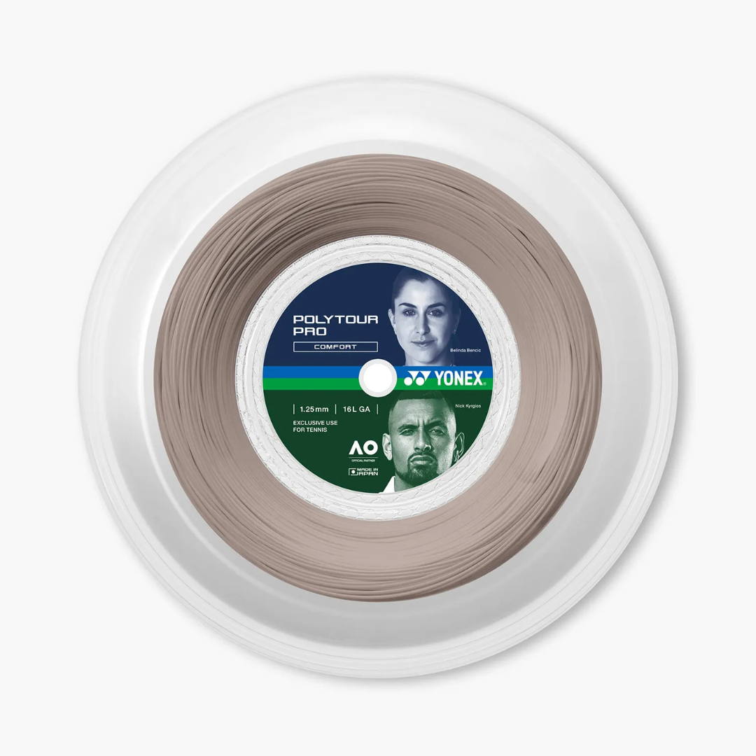 Yonex PolyTour Pro Warm Gray 200 m strengrulle