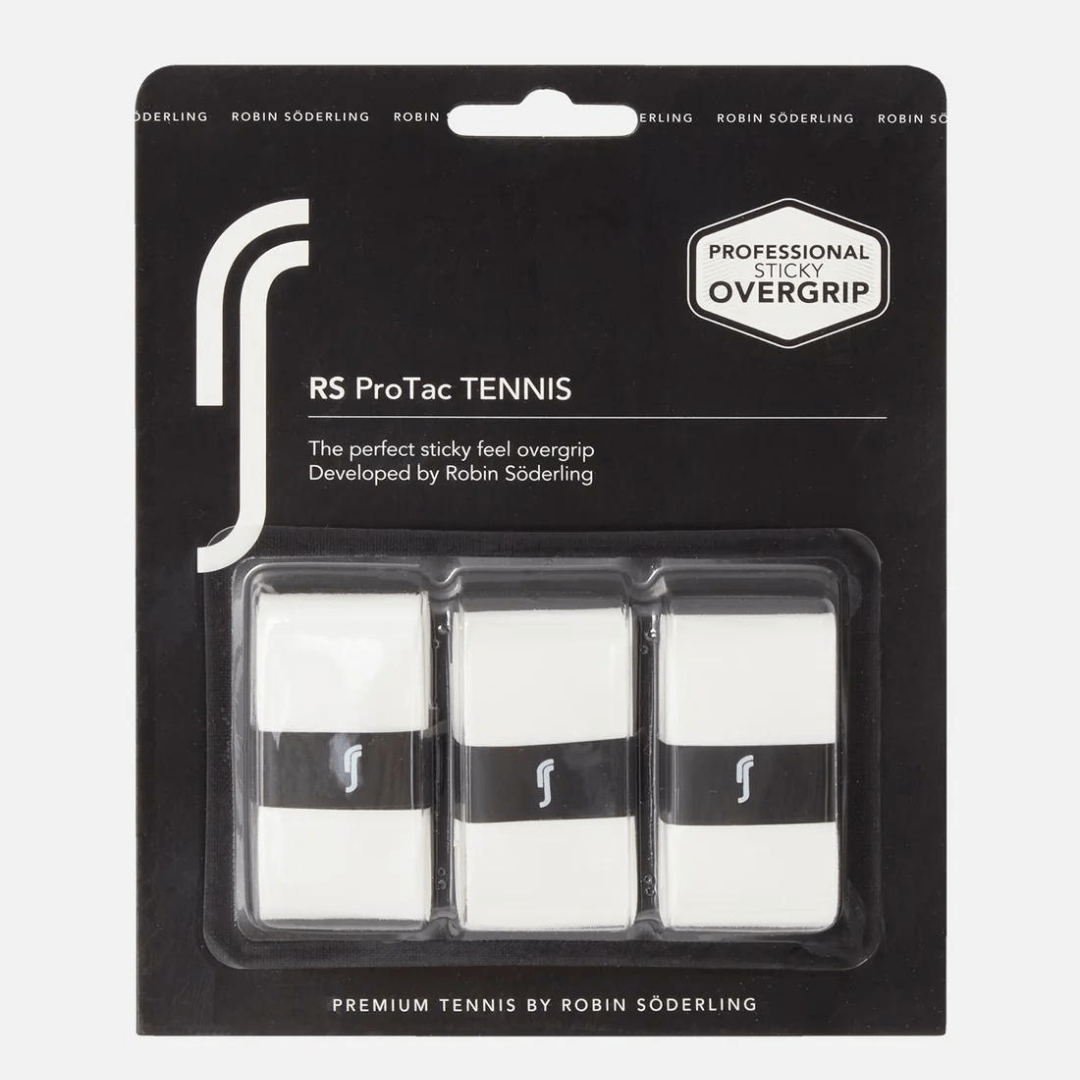 RS ProTac tennis sticky overgrip 3-pack white