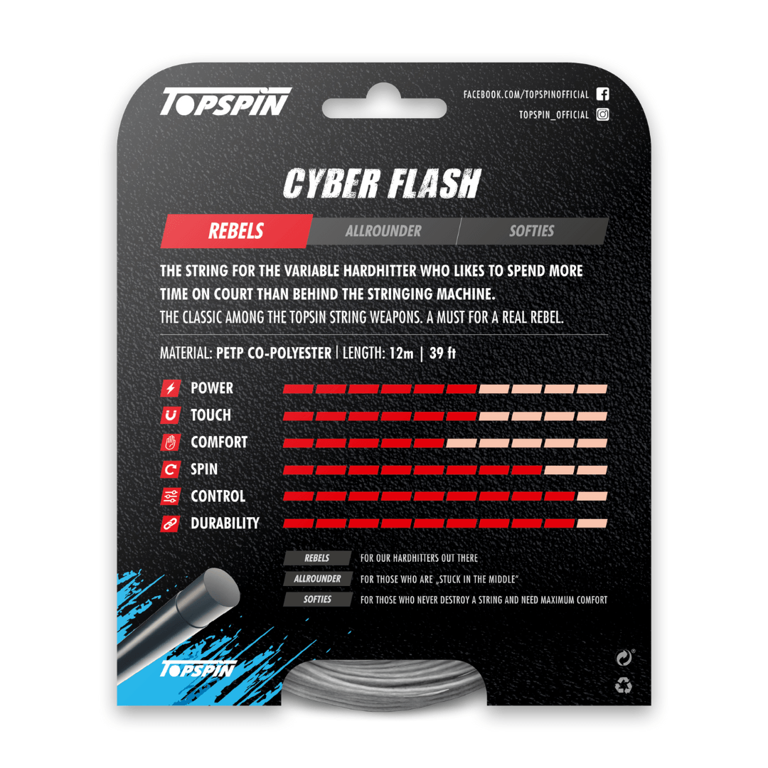 Topspin Cyber Flash 1.20mm 12m string set