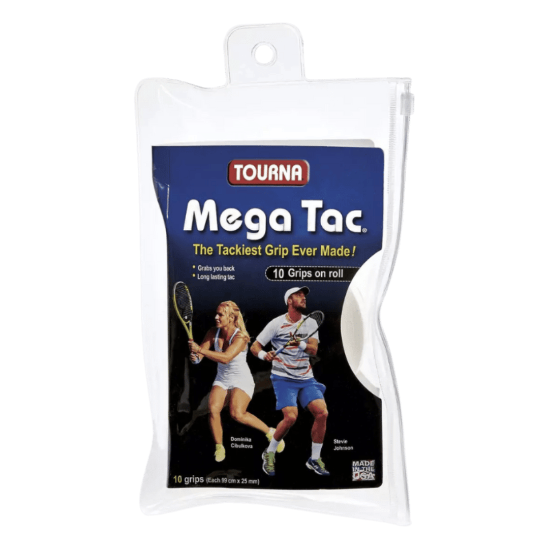 Tourna Mega Tac Grip XL 10-pack vit grepplinda