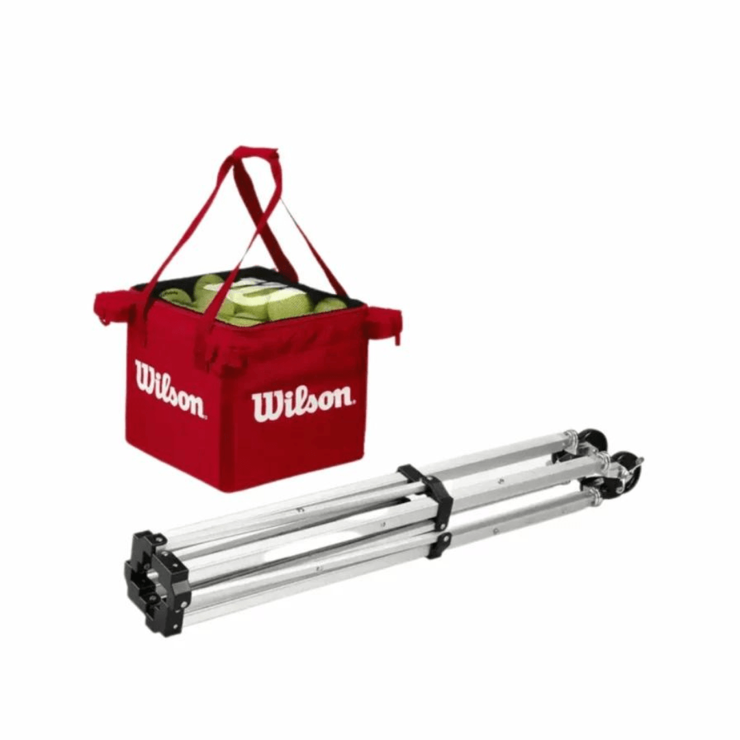 Wilson boldkurv på hjul (trolley+taske)